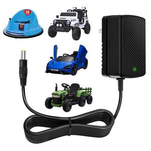 lot 6012 image: 12V Charger for Kids Ride On Car Toys 12 Volt Battery Charger Best Choice Products for Wrangler SUV Kid Trax Dynacraft Toy Car Motorcycle Kidzone Bumper Car Kids Electric Ride On Car Power Adapter - Retail $10