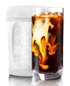 lot 6017 image: HyperChiller HC2W Patented Iced CoffeeBeverage Cooler, NEW, IMPROVED,STRONGER AND MORE DURABLE Ready in One Minute, Reusable for Iced Tea, Wine, Spirits, Alcohol, Juice, 12.5 Oz, White - Retail $22