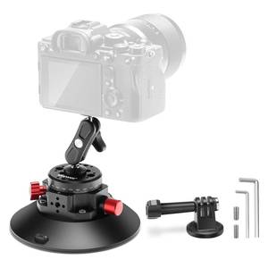 lot 6042 image: NEEWER 615.2cm Camera Suction Cup Mount with Ball Head Magic Arm, Metal Suction Cup Mount on Car Windshield Dash for CameraAction CameraPhone Holder, with 14in and 38in Mounting Holes for ARRI - Retail $31in