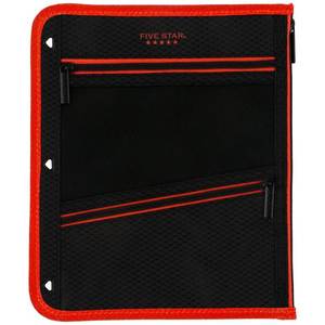 lot 6045 image: Five Star Zipper Pouch, Pencil Pouch, Pencil Case, Fits 3-Ring Binder, Assorted Colors, Color Will Vary, 1 Count (50642) - Retail $6