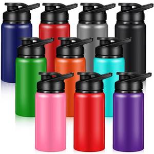 lot 11145 image: Mimorou 10 Pieces 13.5oz Reusable Aluminum Water Bottles Bulk Multicolor Outdoor Sports Water Bottles for Travel, Gym, Hiking, Cycling, Camping, Fishing, Snap Lid(Classic Color) - Retail $39