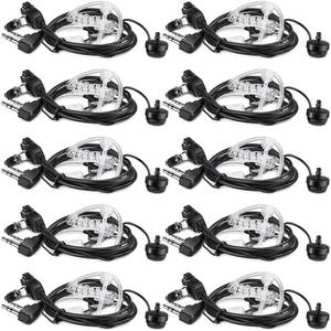 lot 11176 image: Weewooday 20 Pack Walkie Talkies Earpiece with Mic Radio 2 Pin Acoustic Tube Headset Earpiece Compatible with Baofeng UV-5R Retevis H-777 RT1 RT21 RT22 Arcshell AR-5 2 Way Radio - Retail $42