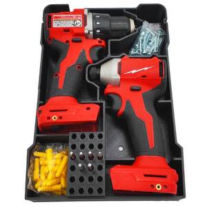 lot 11197 image: Packout Organizer for M18 Drill Driver and Impact Models (3601-20) and (3650-20)- Liner for Milwaukee Compact Toolbox - Retail $20