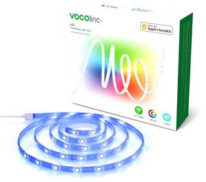 lot 12343 image: VOCOlinc LED Strip Light HomeKit Light Strip TV Led Backlight for Christmas Decorating 5050 RGB LED Lights for Bedroom Apple HomeKit Google Assistant Voice Control No Hub Required - Retail $18