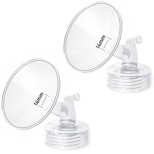 lot 12350 image: 2pcs 14mm Flange Compatible with Spectra S1 S2 9 Plus Synergy Gold Ameda MYA Motif Luna Breast Pump, Replacement to Spectra Pump Parts, Breast Pump Shields 14mm Replace S1 S2 Parts - Retail $15