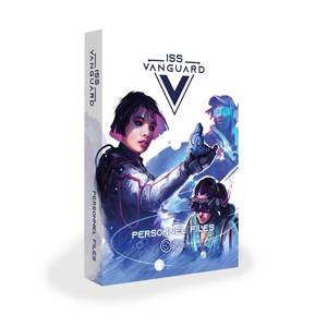 lot 12375 image: ISS Vanguard Board Game Personnel Files Expansion  Cooperative Sci-Fi Strategy Game for Adults and Kids  Ages 14  1-4 Players  Average Playtime 90-120 Minutes  Made by Awaken Realms - Retail $24