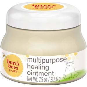 lot 12378 image: Burts Bees Baby 100percent Natural Multipurpose Ointment, Face and Body Baby Ointment � 7.5 Ounce Tub - Retail $8