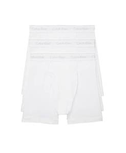 lot 18194 image: Calvin Klein Mens Cotton Classics 3-pack Boxer Brief, 3 White, Medium - Retail $32