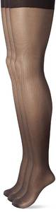 lot 18196 image: No nonsense womens Great Shapes All Over Shaping Tight Hosiery, Midnight Black - 3 Pair Pack, E US - Retail $20