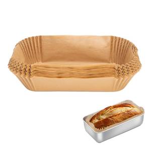 lot 18199 image: 100 Pcs Loaf Pan Liners for Baking Bread 9x5 Inch, Non-Stick Pre Formed Parchment Paper for Bread Pan, Ideal Disposable Loaf Breads Liners for Baking Toast, Cakes, Banana Breads, Brown - Retail $14
