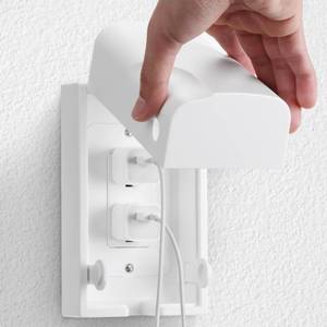 lot 18227 image: Bates - Baby Safety Outlet Cover Box, 2 Pack, Baby Proof Outlet Covers Baby Proofing, Plug Covers for Electrical Outlets, Socket Covers for Outlets, Child Proof Outlet Cover, Outlet Box Cover - Retail $16