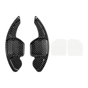 lot 18251 image: Topteng Steering Wheel Shift Paddle Shifter Extension Cover for Audi A3 S3 RS3 2013-2016, A4 S4 2013-2016, A5 S5 2012-2016, A6 S6 RS6 2012-2018, A7 2012-2018 - Retail $20