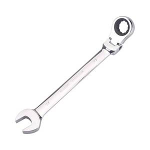 lot 18268 image: FLZOSPER 27mm Metric Flex-Head Gear Wrench,Box End Head 72-Tooth Ratcheting Combination Wrench Spanner - Retail $21