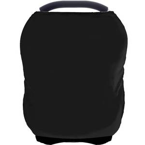 lot 18269 image: Car Seat Covers for Babies - Multi- use Nursing Carseat Canopy, Breastfeeding Covers, Baby Shower Gifts for Boys and Girls (Pure Black) - Retail $10