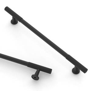 lot 18276 image: Asidrama 10 Pack 6.3 Inch(160mm) Matte Black Cabinet pulls Kitchen Cabinet Handles, Cabinet Pulls Kitchen Cabinet Hardware for Cupboard Drawer Pulls - Retail $47
