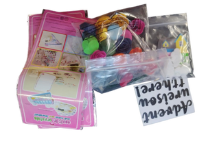 lot 19276 image: Colorful Paper Rose Craft Kit - Retail $15