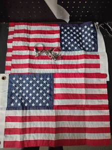 lot 20346 image: Vintage American Flags with Handcuffs - Retail $45