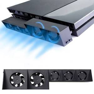 lot 16148 image: ElecGear Auto Cooling Fan for PS4, External USB Cooler Automatic Temperature Sensor Controlled Radiator Heat Exhaust Works with PlayStation 4 CUH-1xxx - Retail $474