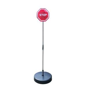 lot 17670 image: TUMAX Parking Garage Flashing Stop Sign - Stop Sign for Garage Parking, Adjustable Height Parking Assist, LED Garage Car Stop Indicator, 1-Pack - Retail $23