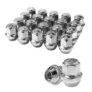 lot 17672 image: TAGMORE M12X1.5 Lug Nuts - 20pcs OEM Wheel Lug Nuts Compatible with 2009-18 Focus2012-18 Fusion2013-2020 Escape2018 EcoSport2011-19 Fiesta, Chrome Acorn Wheel Nuts - Retail $20