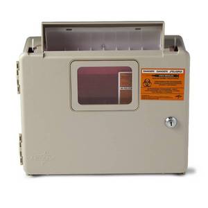 lot 17739 image: Medline Locking Sharps Container Cabinet - Retail $23