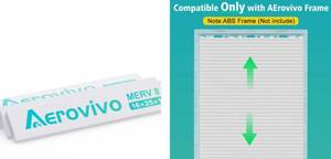lot 19268 image: Aerovivo MERV 8 Air Filter 16x25x11 pack - Retail $12