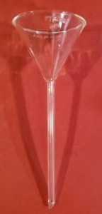 lot 31354 image: Pyrex Corning 6140-65 Long Stem Glass Funnel, 12 Pack