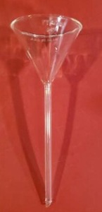lot 31356 image: Pyrex Corning 6140-65 Long Stem Glass Funnel, 12 Pack