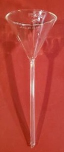 lot 31357 image: Pyrex Corning 6140-65 Long Stem Glass Funnel, 12 Pack