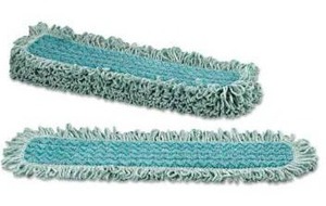 lot 31367 image: Rubbermaid 24 Inch Dust Pad With Fringe, Q426, 6 Pack