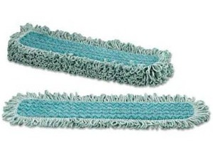 lot 31397 image: Rubbermaid Q426 24 Inch Dust Pad With Fringe, 6 Pack