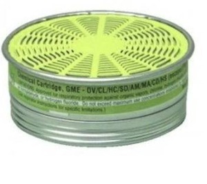 lot 31402 image: MSA 492790 Comfo GME Multigas Respriator Cartridges, 10 Pack