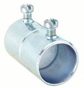 lot 31493 image: Hubbell Set Screw Conduit Coupling, Steel, 34 in, 10 Boxes
