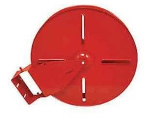 lot 31502 image: Heavy Duty Fire Hose Reel, Red