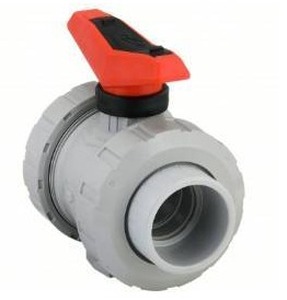 lot 32901 image: GF PIPING SYSTEMS Manual Two-Way Ball Valve 2 in