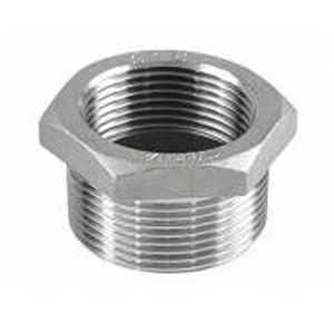 lot 32943 image: Hex Reducing Bushing, 316 Stainless Steel, 3x1 Inch