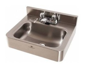lot 33032 image: Acorn Engineering Company Lavatory Sink Wall-Hung Mount, 9-12 Inside Length, 14-12 Inside Width, 6 Inside Depth