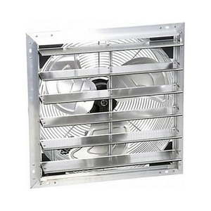 lot 33037 image: Airmaster Fan Shtutter Mount nt Exhaust Fan, 18In Bld Dia Alum 115V 23013
