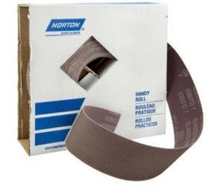 lot 33041 image: Norton 2 X 50 yd P320 Grit Metalite Aluminum Oxide Cloth Roll