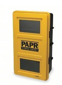 lot 33103 image: ALLEGRO PAPR Wall Case, BlackYellow, Shelf, 13 in Lg