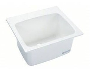 lot 33107 image: Mustee Utility Sink, 22x25 Inch, White