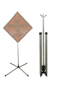 lot 33113 image: Dicke TF18-RGRU 36 x 36 or 48 x 48in Sign Size 4 Leg Sign Stand