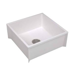 lot 33121 image: Mustee 63M SMC Fiberglass 24 x 24 Inch Square Mop Sink