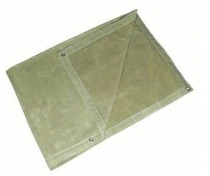 lot 33129 image: General Purpose Canvas Tarp, 19ft 6in x 19ft 6in