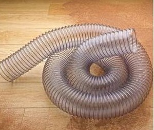 lot 33148 image: Clear Flexible Dust Collector Hose, 6 Inch Wide