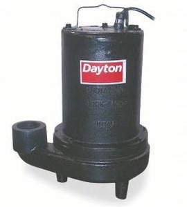 lot 61421 image: DAYTON Effluent Pump 2 hp, 460V AC, Three Phase, 80 gpm Flow Rate  10 of Head, 86 ft Max. Head, Model 4LE13