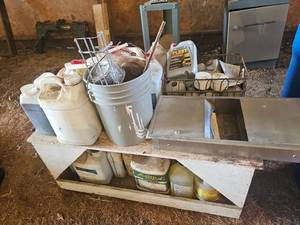 lot 56437 image: Chemicals, RockwellDelta Cabinet and 2 Storage cabinets