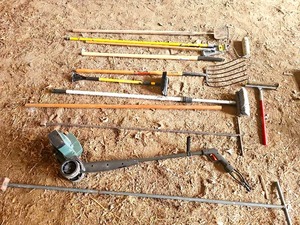 lot 56455 image: Yard Tool Collection with Black & Decker Electric Trimmer