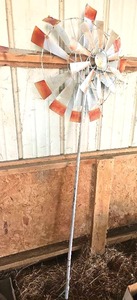 lot 56463 image: Vintage Decorative Metal Windmill Garden Stake