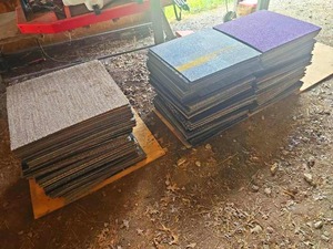 lot 56475 image: Bulk Commercial Carpet Tiles - Large Lot (approximately 306 - 24x24)
